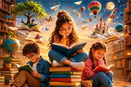 لذت کتاب خواندن را به بچه‌ها بچشانیم